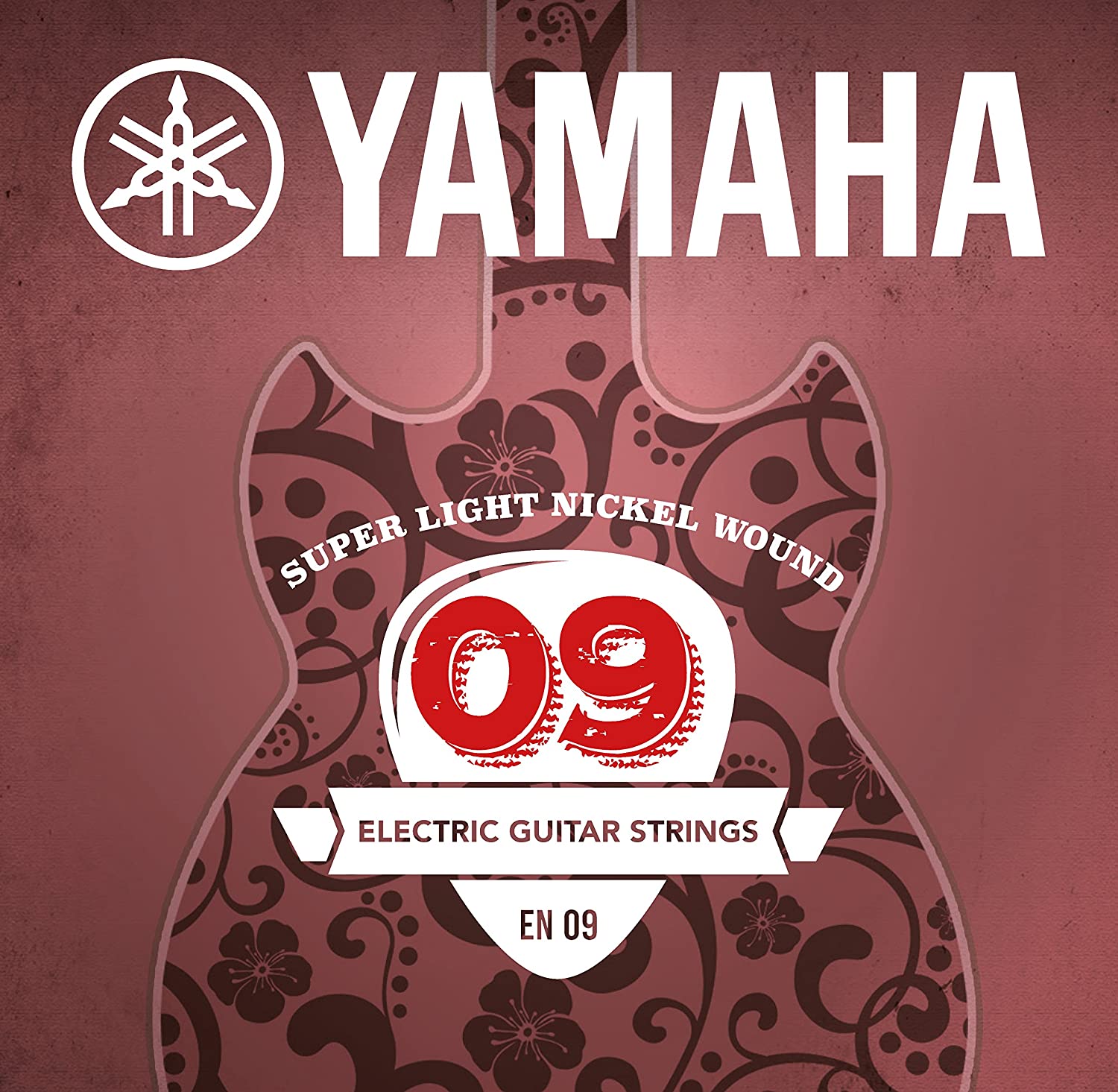 Yamaha EN 09 Set of Electric Guitar Strings - Super-Light, silver