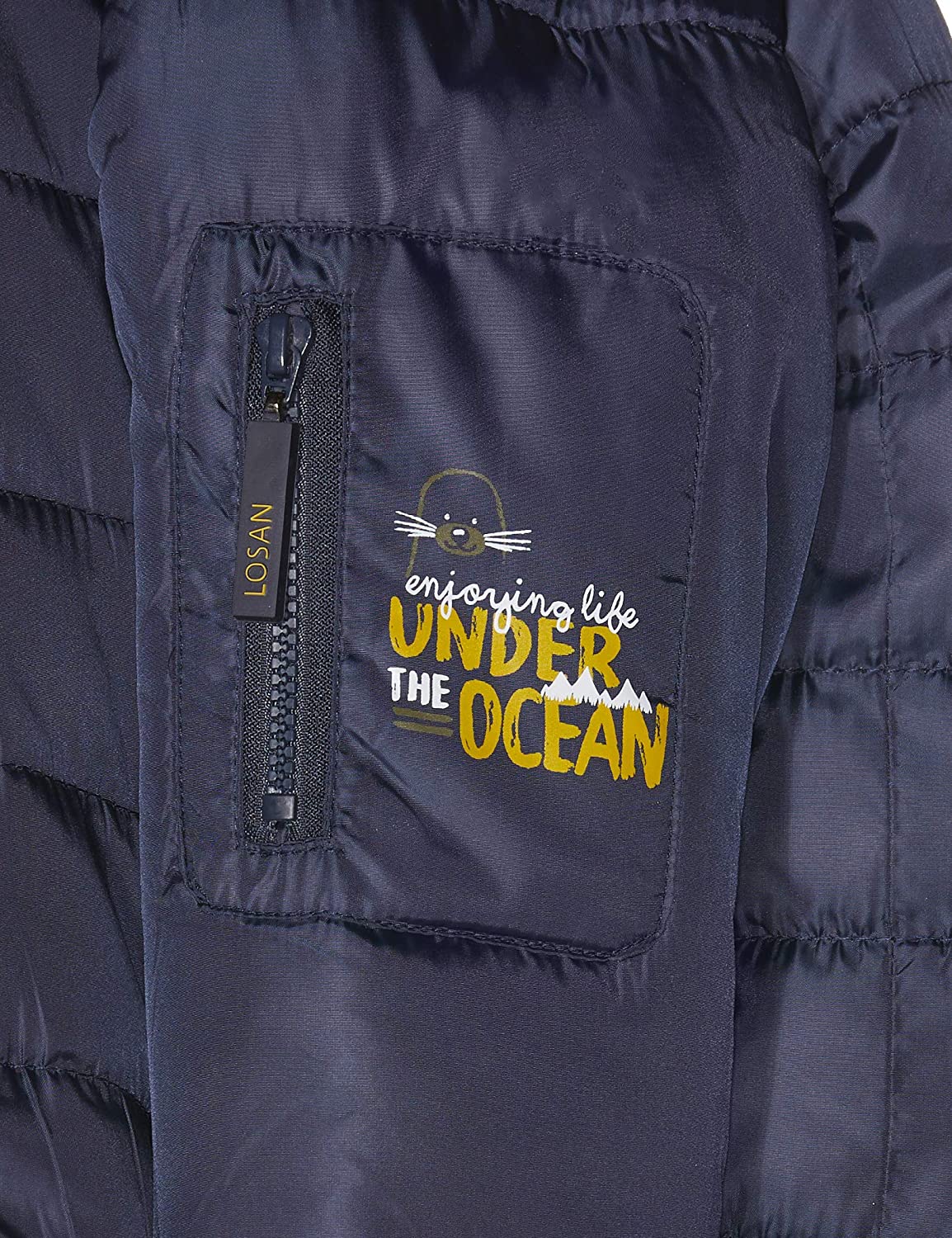 Losan Baby_Boy's 827-2000AC Coat, Blue (Light Navy 378), 74 cm (6-9 Months) - Image 2