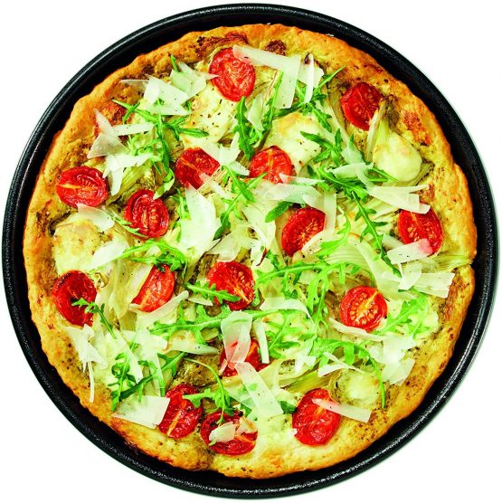 Drer Pizza-/ Baking tray Tradition Ø32 cm in black, Steel, 32 x 32 x 5 cm - Image 2