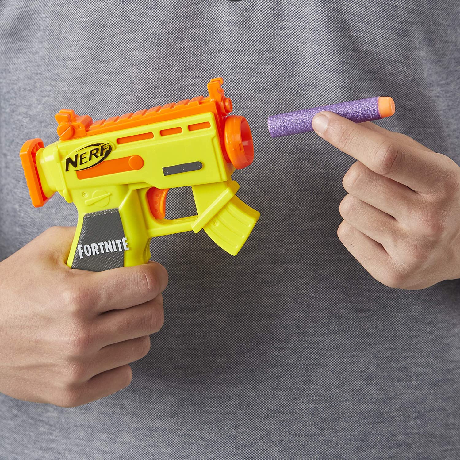 Fortnite Micro AR-L Nerf MicroShots Dart-Firing Toy Blaster and 2 Official Nerf Elite Darts for Kids Teens, Adults - Image 4
