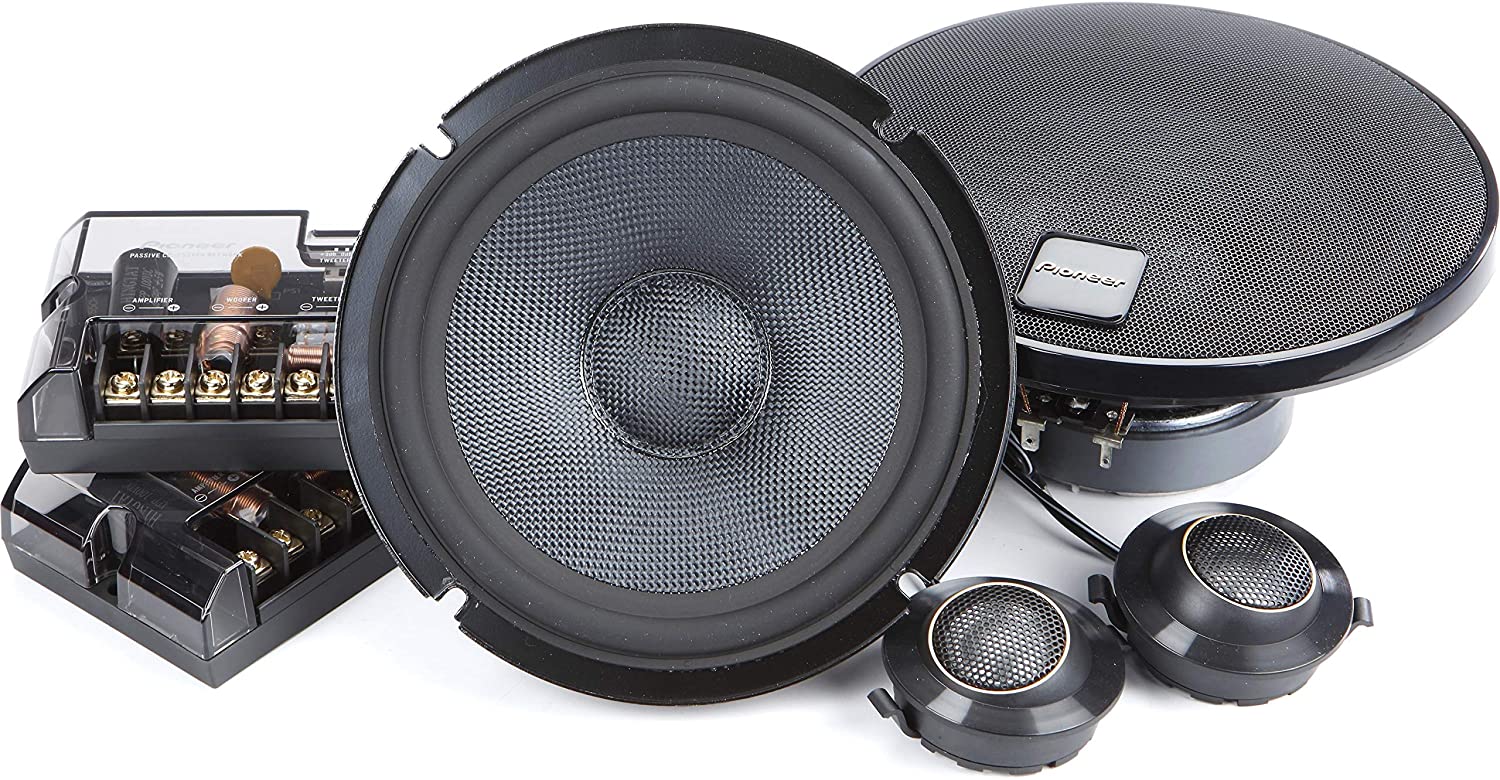 Pioneer TS-Z65CH - 17cm 2-Way Component Speaker System (330W), Black, TS-Z65C - Component - 6.5"