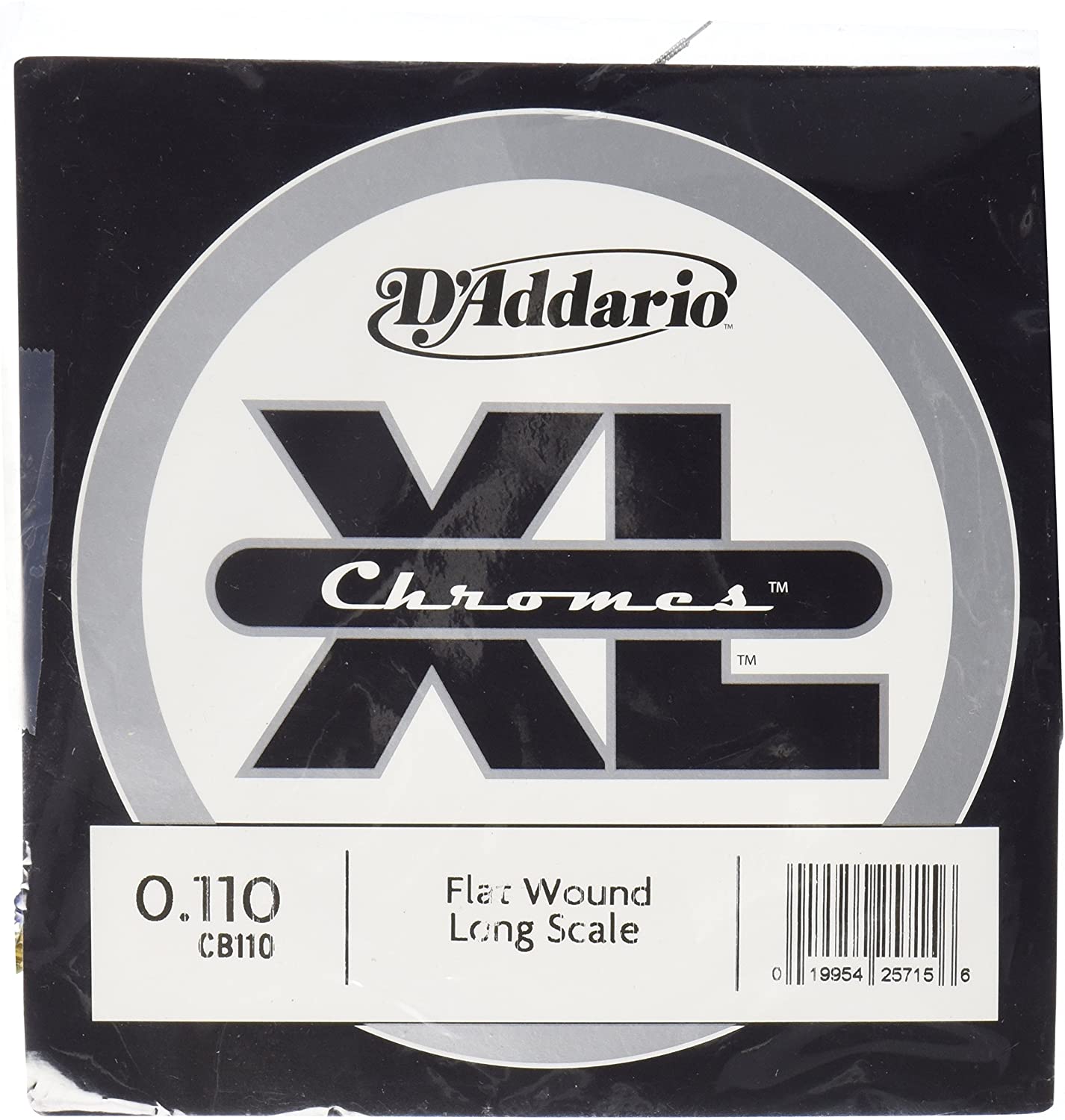 D'Addario CB110 Chromes Bass Guitar Single String, Long Scale .110
