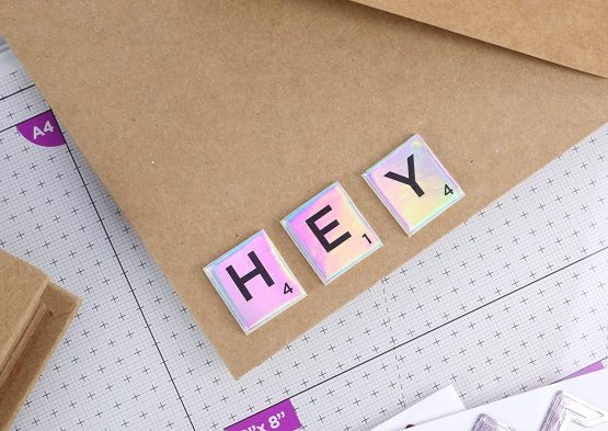 Dovecraft Essentials Alphabet Letters-Iridescent-Metallic-Scrabble Letters-150 Pieces-Uppercase Tiles for Card Making, DIY, Party, Papercraft, Home Décor & Scrapbooking, Iridesent, One Size - Image 3
