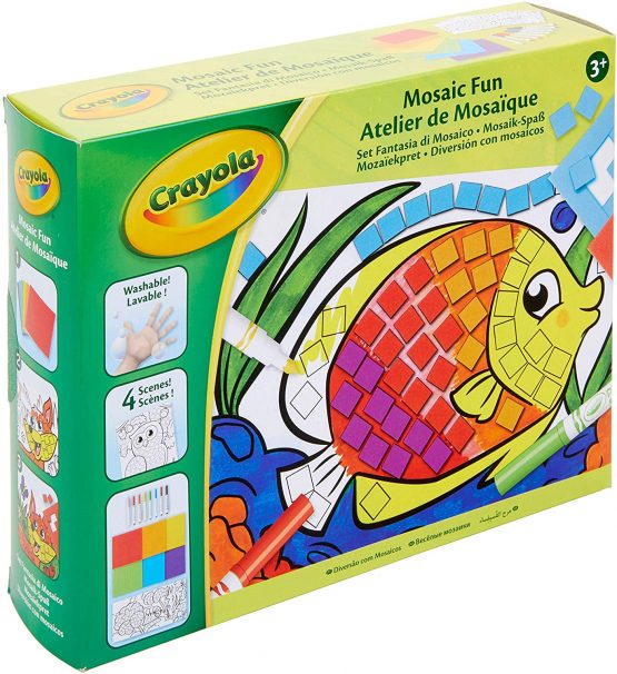 Crayola – Mosaic Workshop – Craft – Activity Kits – For Ages 4 and Up – Drawing and Colouring Game