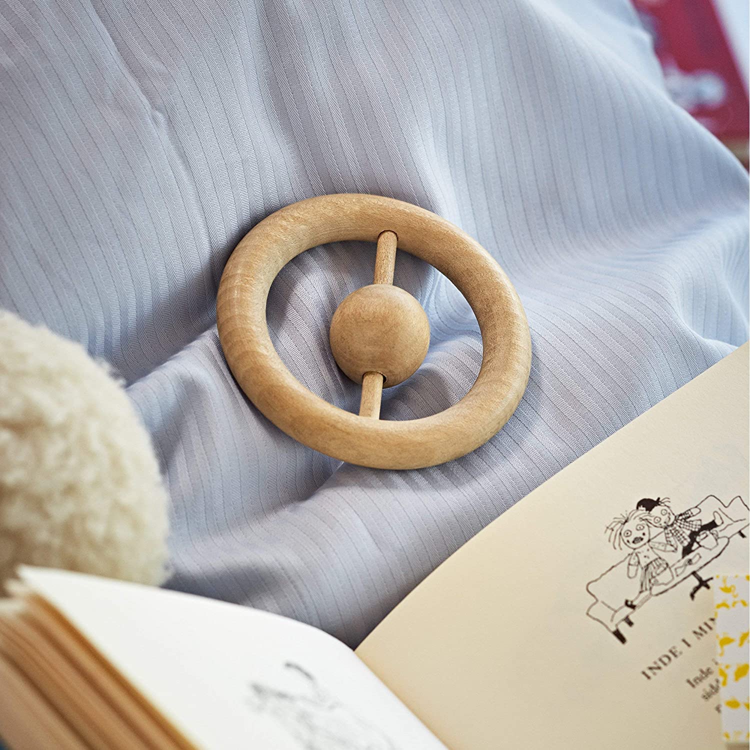Kay Bojesen Wooden Rattle, Brown, 8 x 8 cm, 8 x 8 x cm - Image 3