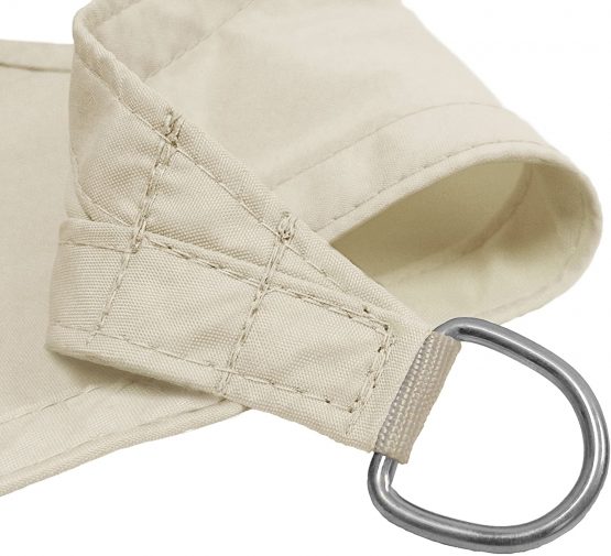Kookaburra Waterproof Garden Sun Shade Sail Canopy in Ivory 98% UV Block (3m x 2m Rectangle) - Image 2