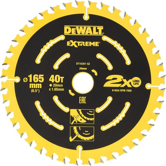 Dewalt Corded Extreme Framing Blade 165mm range, DT10301-QZ "40"