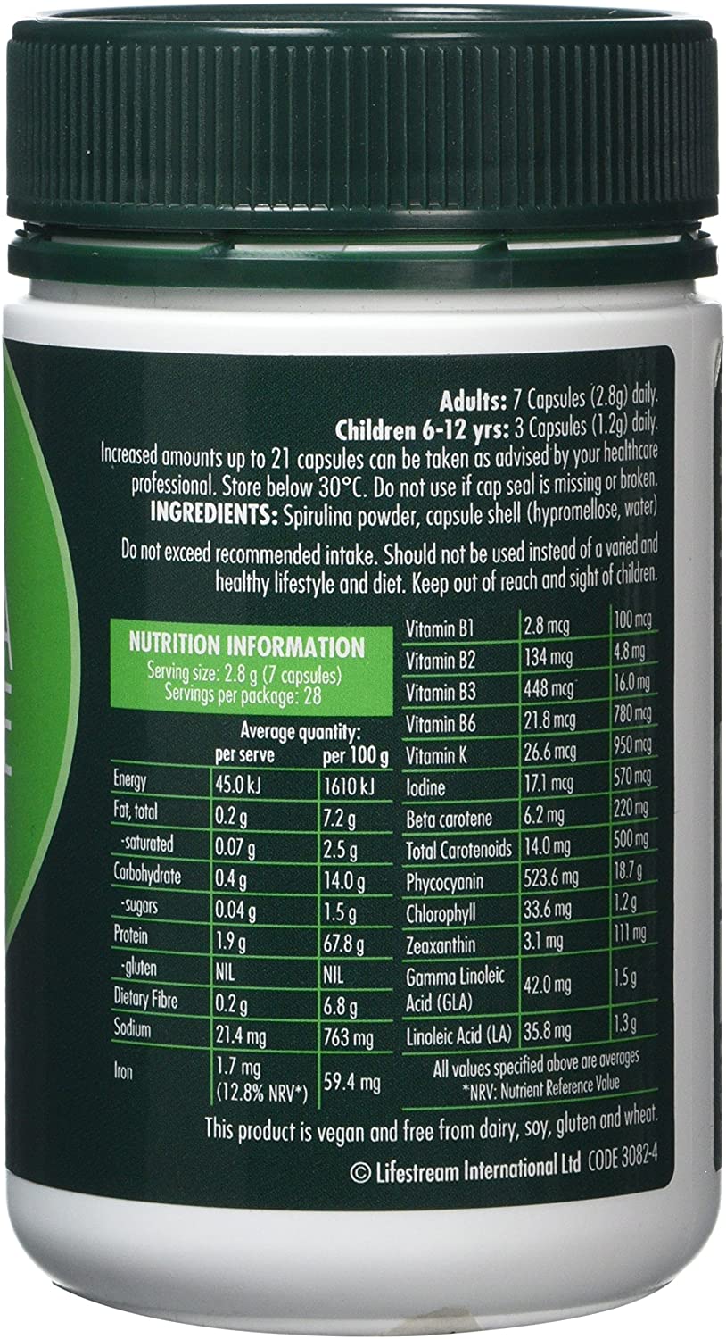 LIFESTREAM Nutrient Rich Bioactive Spirulina Balance, Dark Green - Image 2