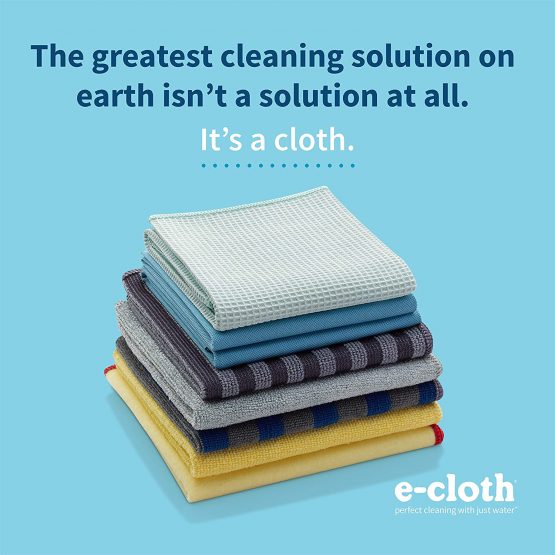 E-Cloth Home Cleaning Set, Reusable Microfibre Cleaning Cloths, 300 Wash Guarantee, Assorted Colors, 8 Piece Set - Image 3