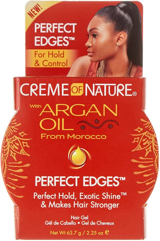 Creme of Nature Argan Oil Perfect Edge Hair Gel 63.7 g, CNPED - Image 2