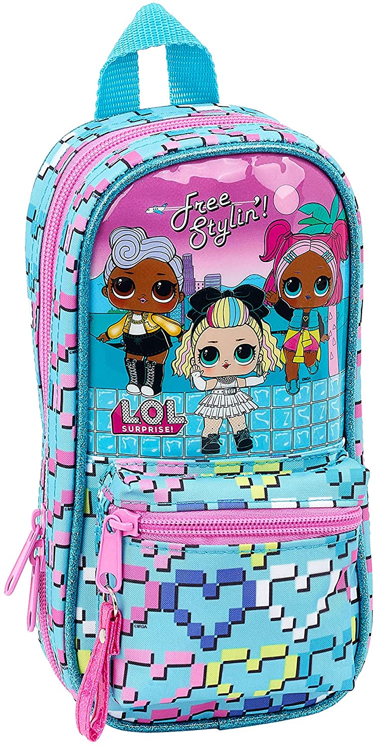 Salta Real Madrid Backpack, Light Blue/Pink (Multicolour) - 8412688344338, 12 cm x 5 cm x 23 cm