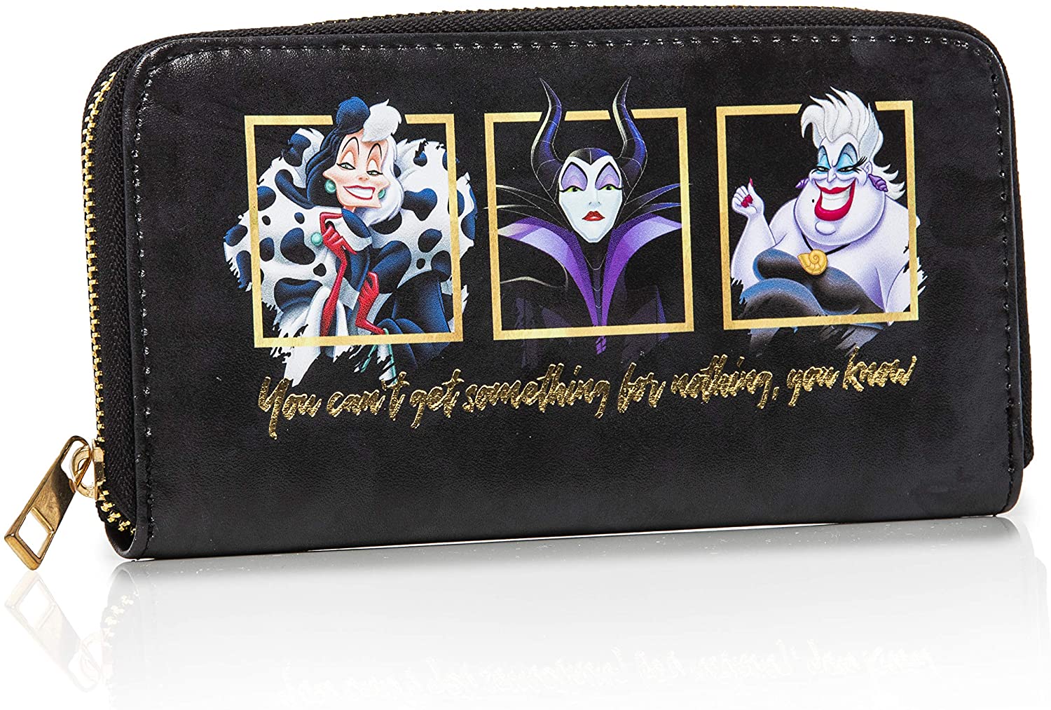 Disney Villains Ladies Purse Disney Wallet Featuring Maleficent And