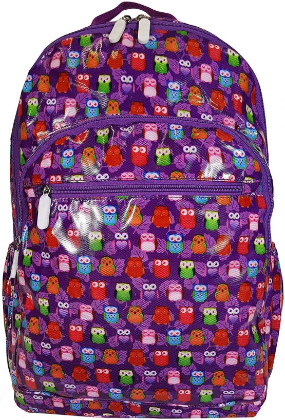 GFM® Gloss Finish OilCloth Waterproof Backpack for Everyday use, School, College, Gym, Travel etc (1118)