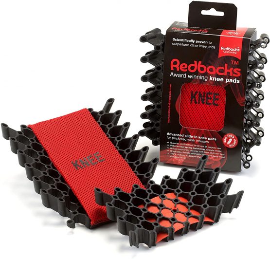 Redbacks KNPDRDLW20 Pocket Kneepads, Machine Washable, Red - Image 2