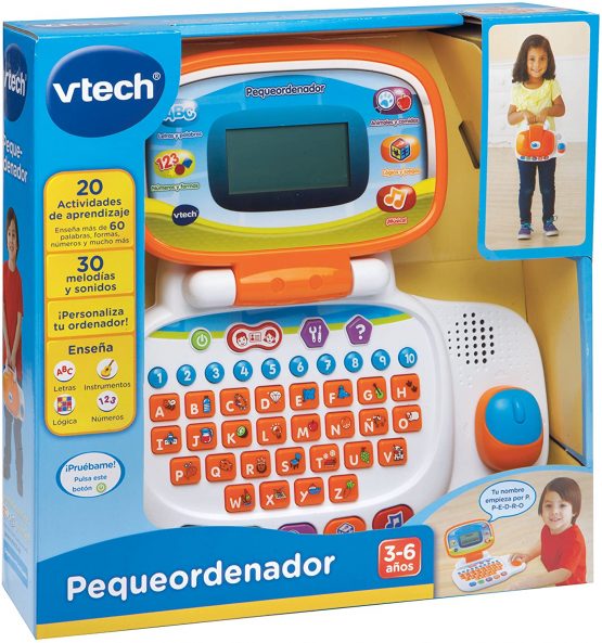 VTech – Small Computer, Multicoloured (3480 – 155422) Sin tañosllaños multicoloured - Image 4