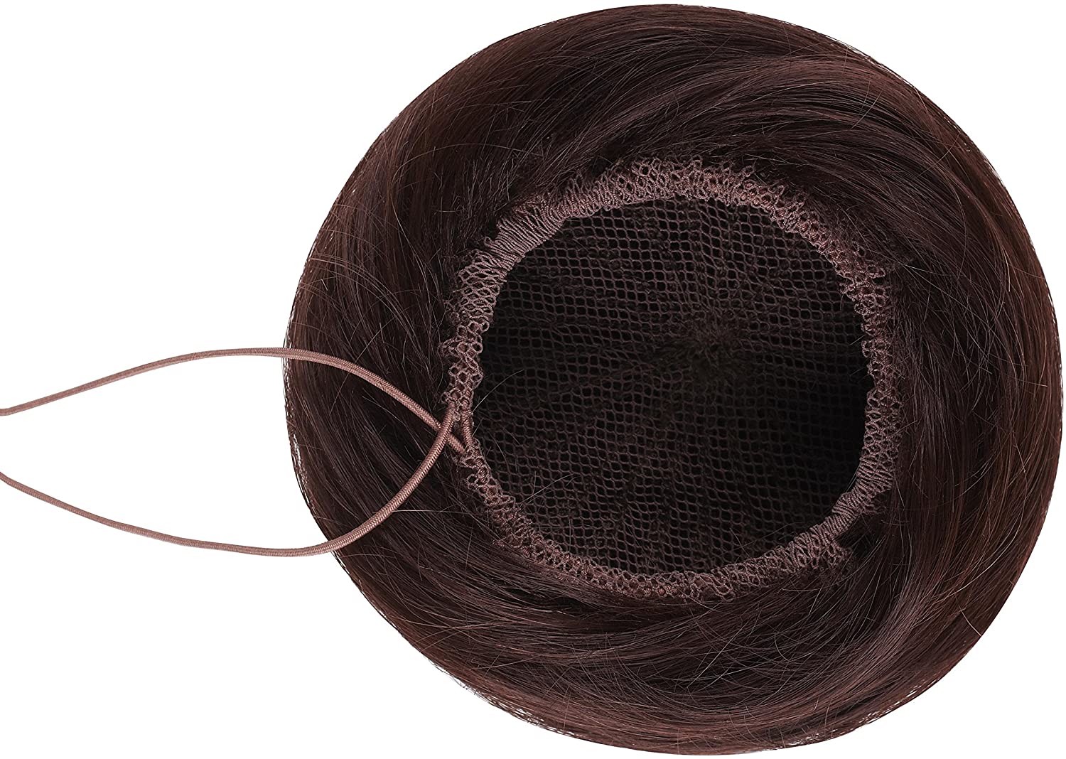 American Dream Medium Human Hair Bun, Mousey Brown Number 8 - Image 4