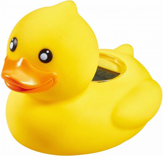TFA Dostmann DUCKY Bath Thermometer, 30.2031.07, Bath Duck, Plastic, Yellow, 6 x 3 x 15 cm