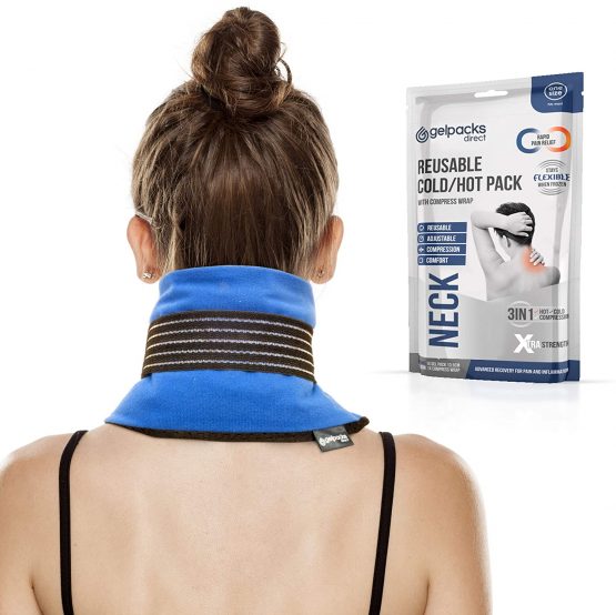 GelpacksDirect Heated Neck Wrap Soothing Microwave Neck Warmer Ice