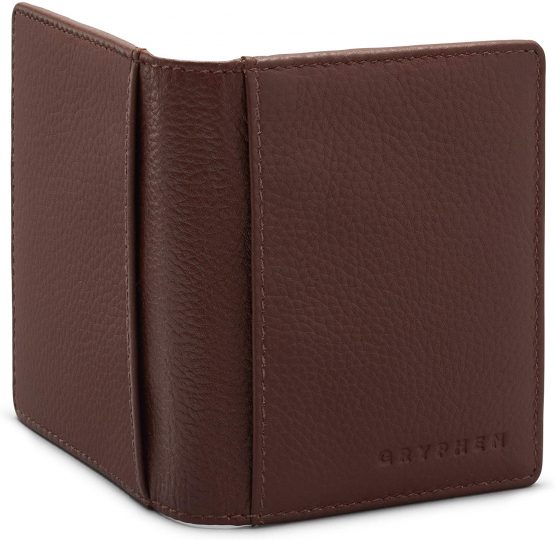 Hoxton Two Fold Leather Credit Card Holder by Gryphen - Image 4