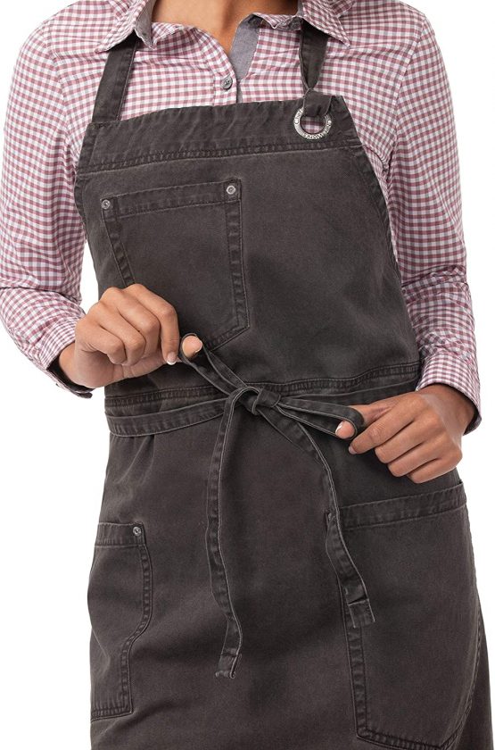 Chef Works Antique Chef's Bib Apron - Image 3