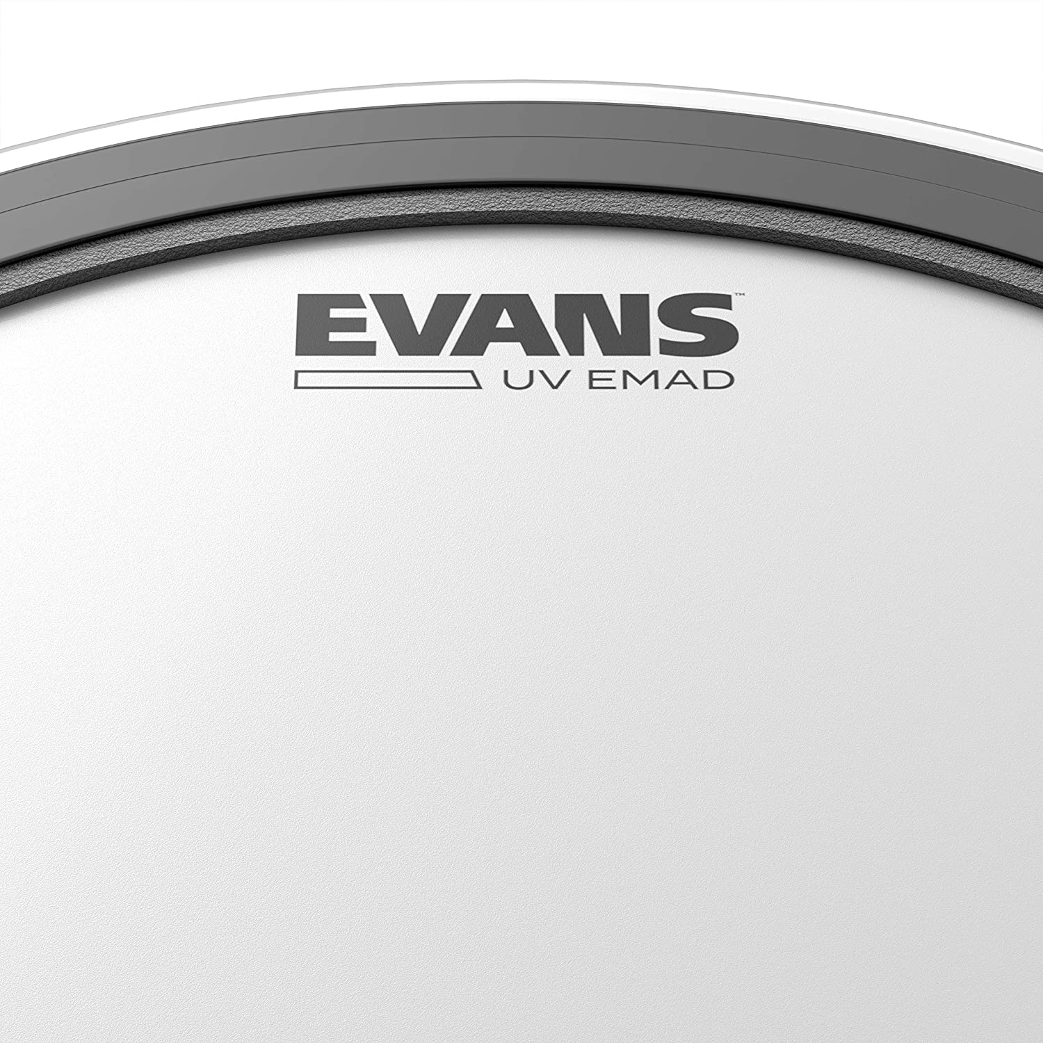 Evans Bass Drum Heads - EMAD UV Coated Bass Drumhead - BD22EMADUV - 22 Inch, White - Image 3