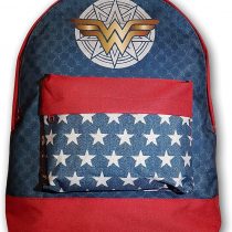 DC Comics Wonder Woman Backpack, School Bag Denim Effect Print 42cm.
