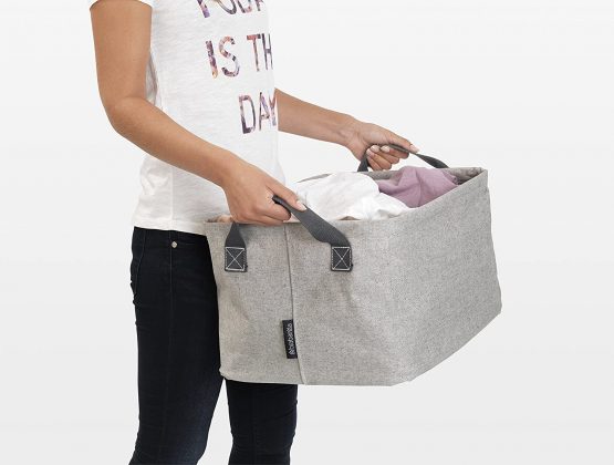 Brabantia 105685 Foldable Laundry Basket - Grey, 35 L - Image 3