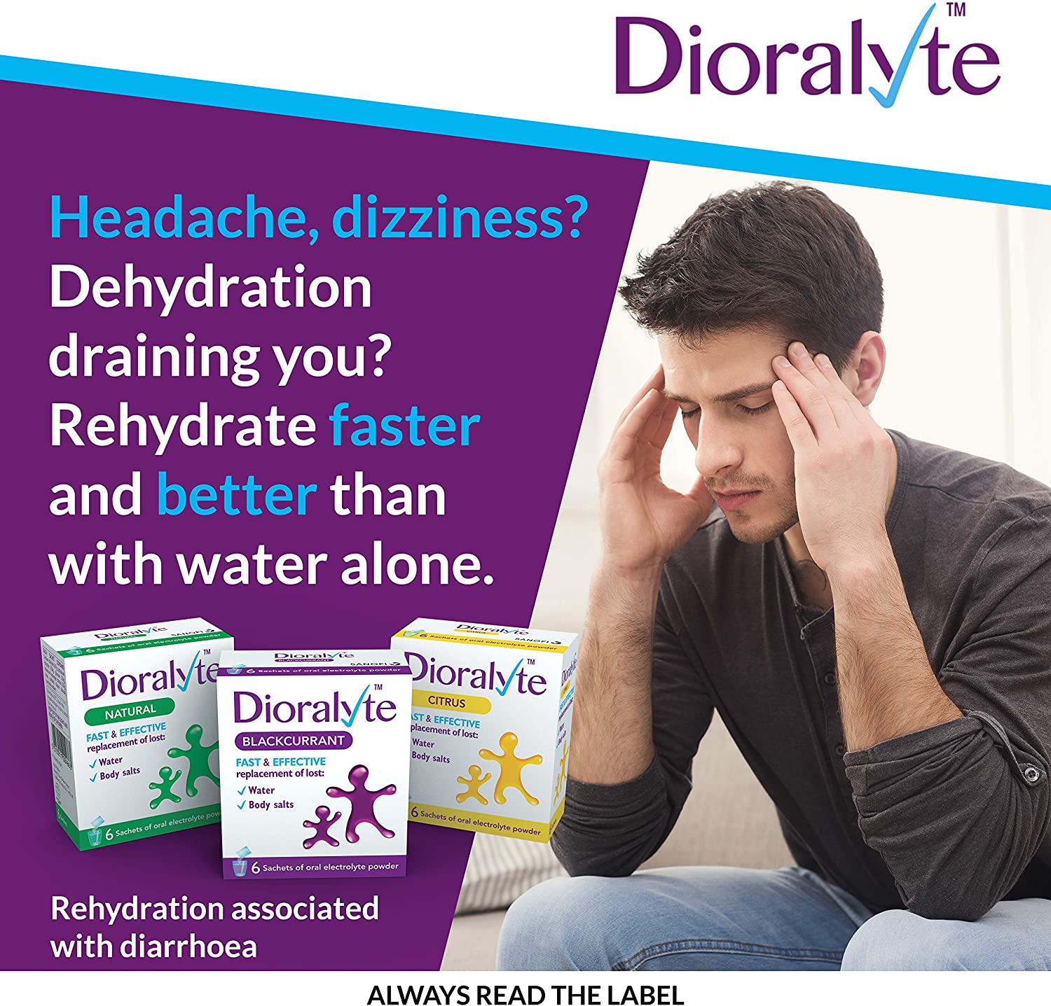 Dioralyte Supplement Replacement of Lost Body Water & Salts Sachets