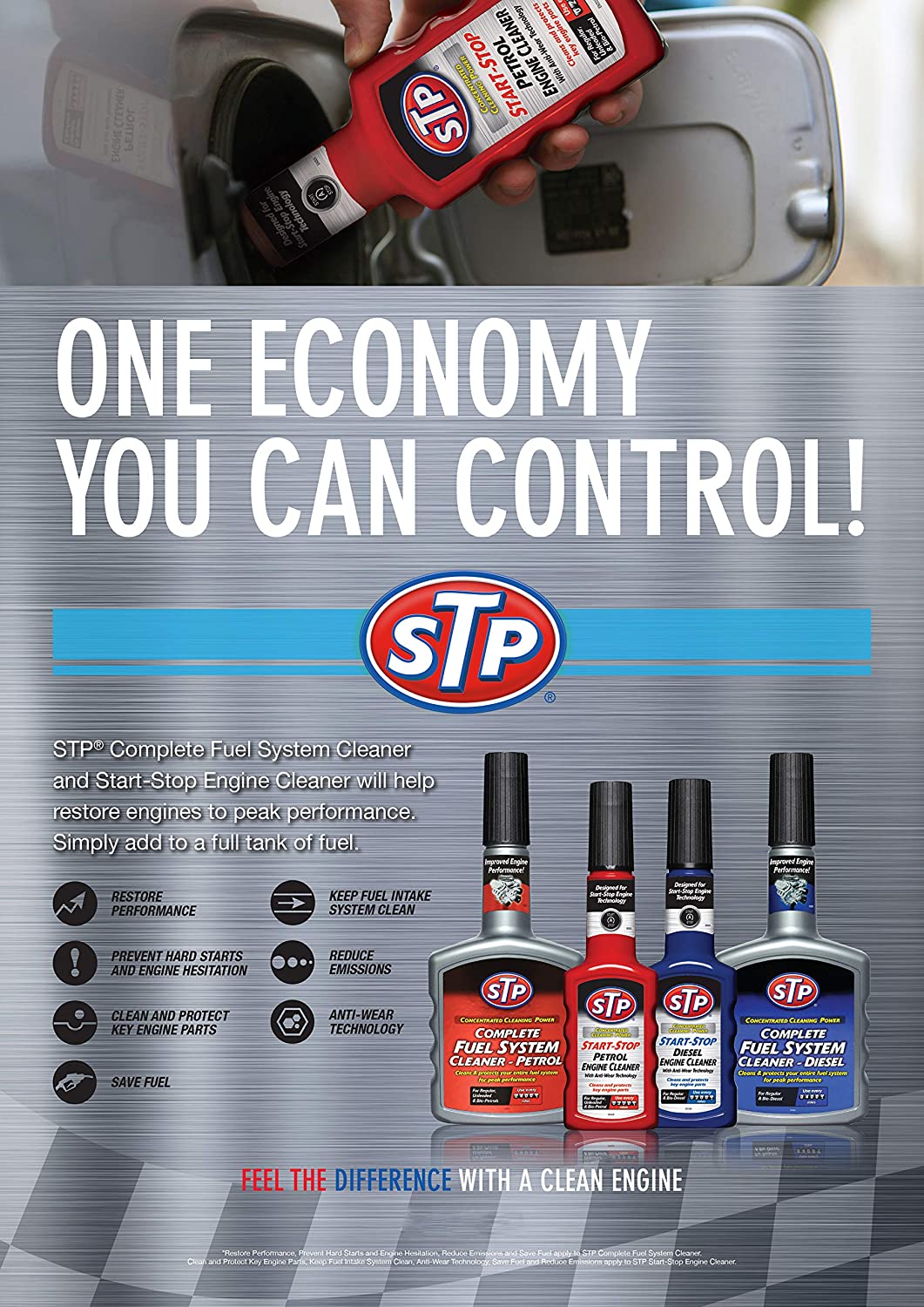 STP GST50400EN ST50400EN Complete Petrol Fuel System Cleanner, 400 ml - Image 3