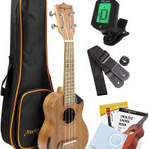 Martin Smith Premium Concert Ukulele with Tuner, Padded Bag & Spare Aquila Strings