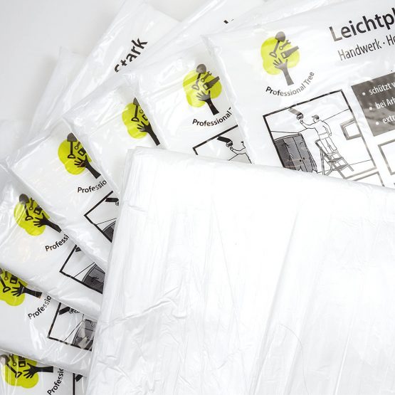 Hinrichs Dust Sheets 8-Pack - 16 x 13 ft (5 x 4m) - Plastic Sheeting for Painters - Dust Sheet Cover for Painting and Furniture Protection - LDPE Quality - Image 3