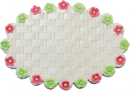 PME Deep Impression Basketweave Rolling Pin 25 cm (10-Inches), White - Image 4