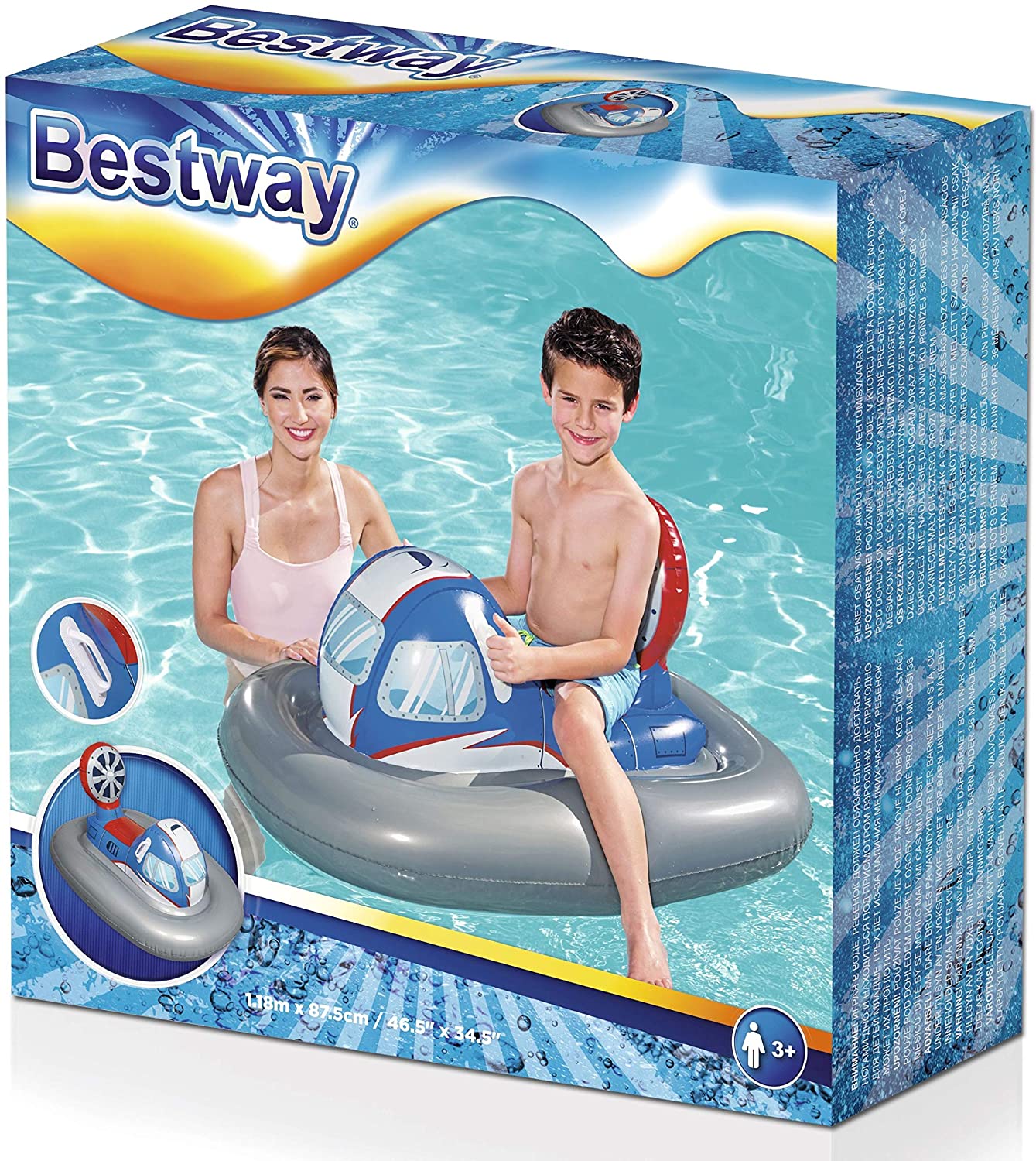 Galactic Pool Inflatable Rider Bestway Inflatable Galactic Battleship Pool Float, Ride-On Toy – BigaMart