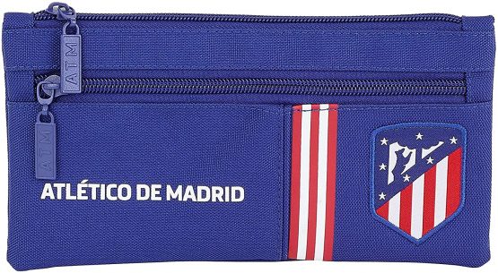 Atlético de Madrid"In Blue" Official Pencil Case Double Zip School 230 x 110 mm