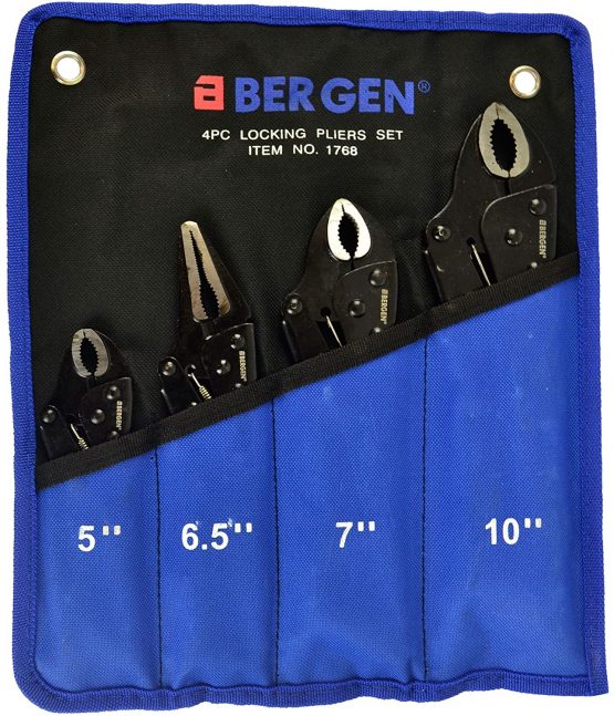 4pc Locking Grip Wrench Set Vice Locking Pliers Mole Grips Heavy Duty AT017 - Image 2