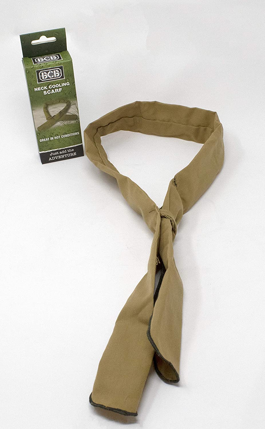 BCB CL085S Neck Cooling Scarf, Khaki - Image 2