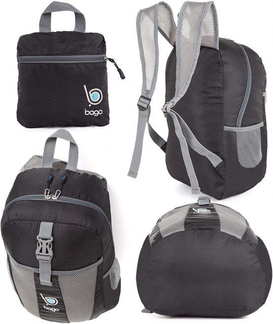 Bago 25L Lightweight Packable Backpack - Water Resistant Travel and Hiking Daypack - Foldable and Handy for Camping Outdoor Sports - Image 3
