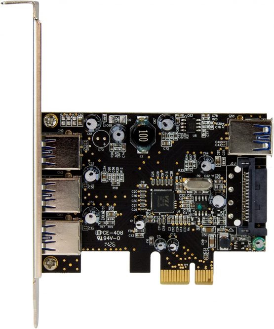 StarTech 4 Port PCI Express USB 3.0 Card - 3 External and 1 Internal - Native OS Support in Windows 8 and 7 - Standard and Low-Profile (PEXUSB3S42) - Image 2