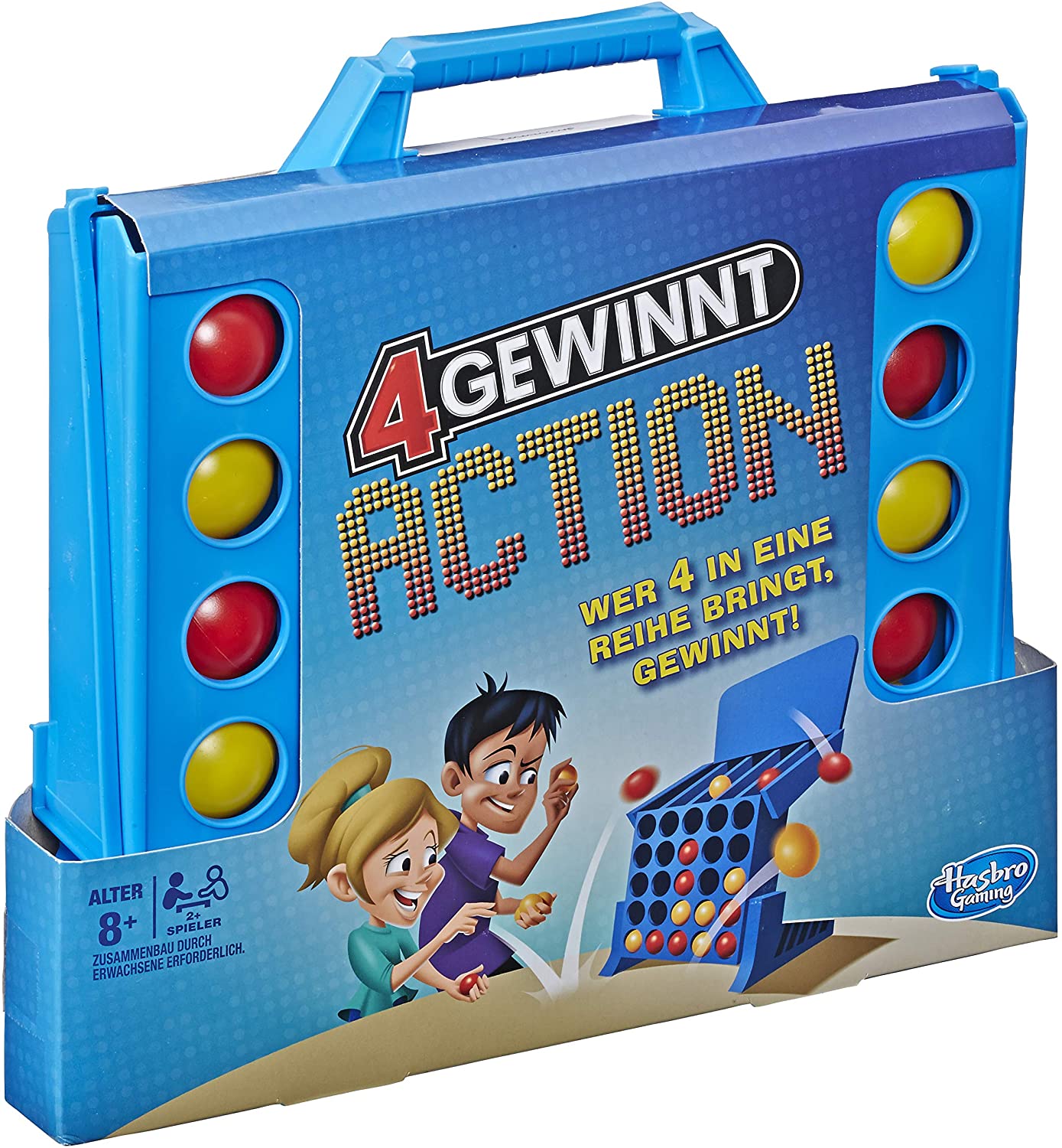 Hasbro E3578100 4 wins action, fast-paced children's game, Blue - Image 3