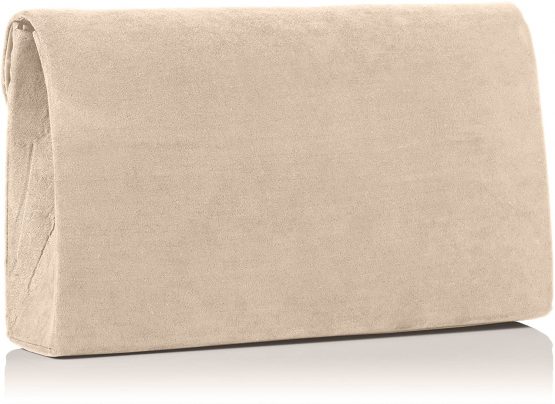 SwankySwans Women's Oscar Envelope Suede Velvet Party Prom Clutch Bag Clutch - Image 2