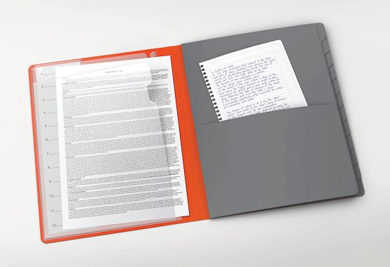 Elba Business Matte Opaque Polypropylene Folder Dividers a4 orange, Pack of 1 - Image 2