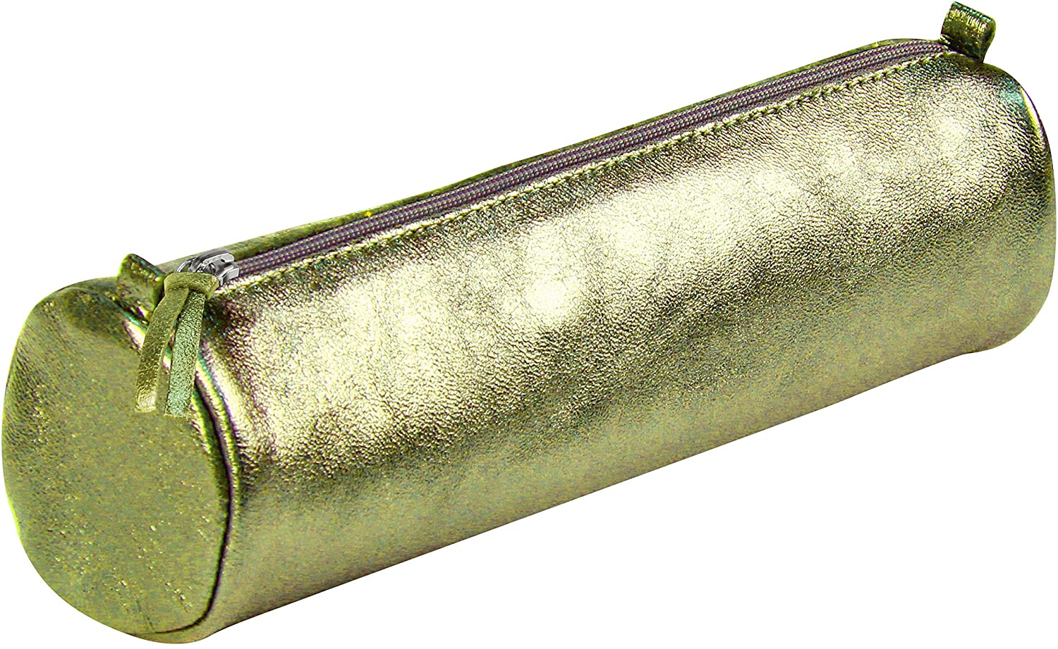 Clairefontaine Cuirisé Pencil Cases, 22 cm, Green (Verde), 22 centimeters