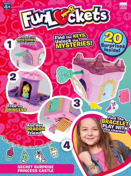 Funlockets S19210 Secret Surprise Castle Jewellery and Charms Box Collectable Toys for Girls Limited Edition - Image 2