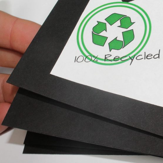 A3 Recycled Black Coloured Card 270gsm Pack of 10 Sheets by BCreative® - Image 3