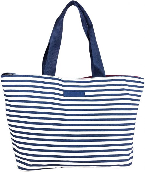 XL Large Expanding Beach Bag Designer Tote Summer Shopper in Lovely ...