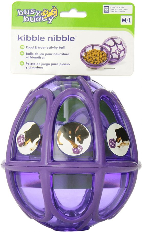 PetSafe Busy Buddy Kibble Nibble M/L, Interactive Meal Dispensing Dog Toy, Feeder Ball for Medium and Large Dogs