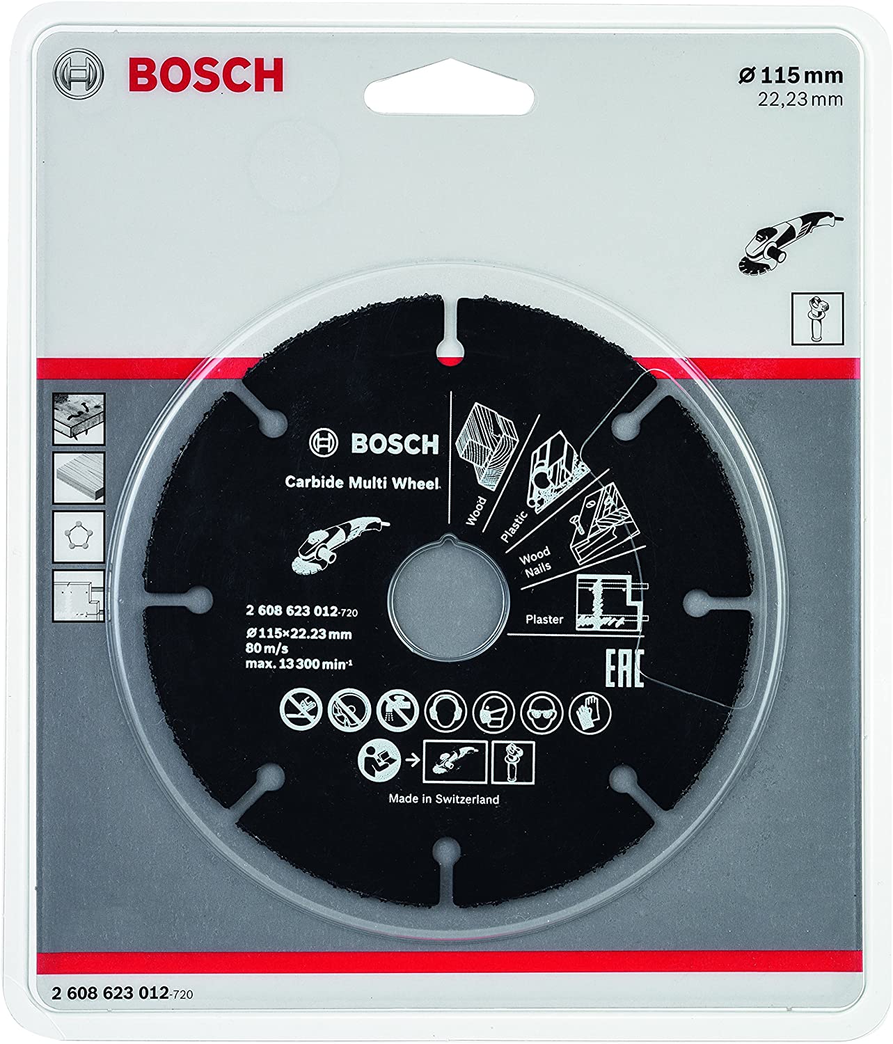 Bosch Professional 2608623012 Tungsten Carbide Multi Wheel Cutting Disc (Multi Material, diameter 115 mm - Image 2