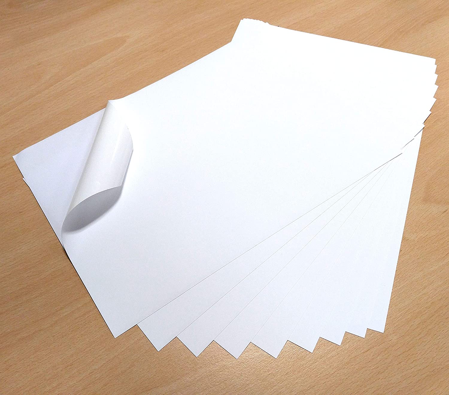 10 Sheets White Waterproof A4 Vinyl PVC Matt Self Adhesive Sticker Inkjet Printable