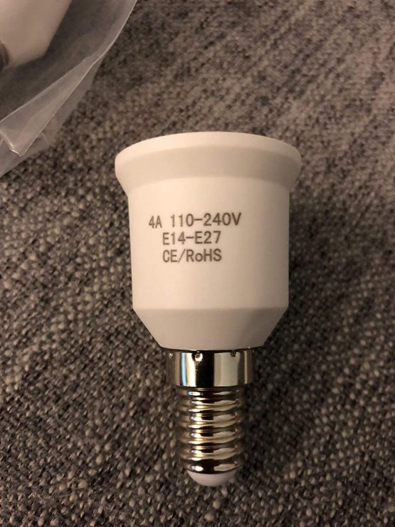 Luminosa E14 to E27 Lamp Socket Adapter Converter Holder for LED Halogen Edison Energy Saving Smart Bulb (Pack of 2) / Convert Small Screw to Large Screw Convertor Adaptor/CE - Image 4