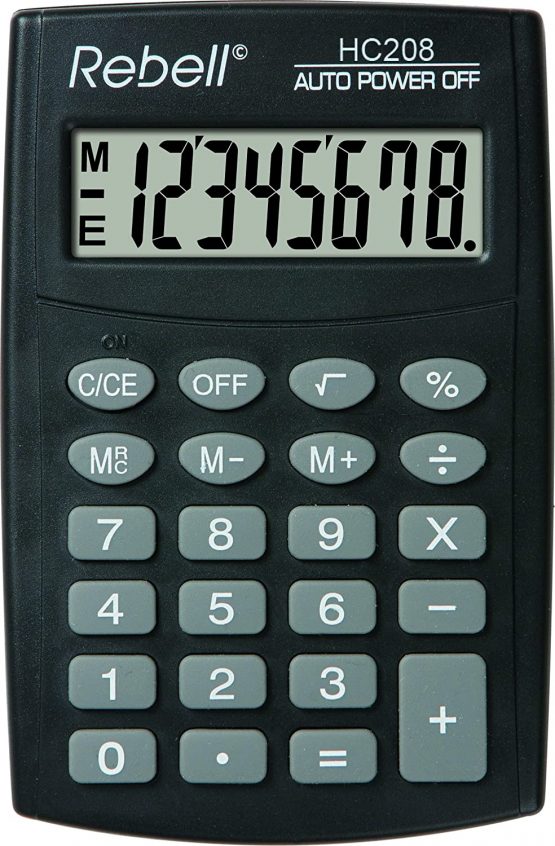 Rebell HC208 Pocket Calculator
